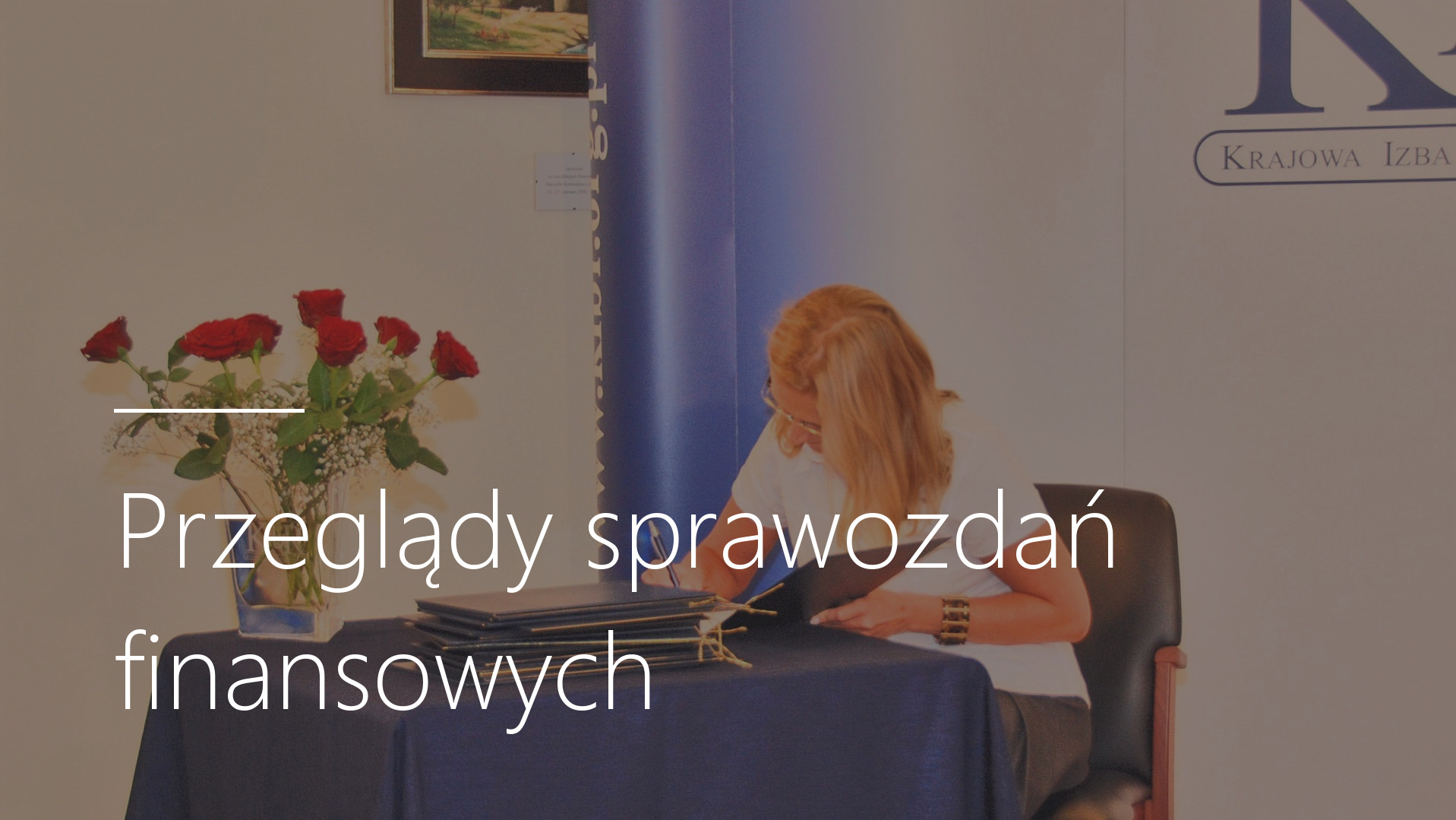 Przeglądy sprawozdań finansowych